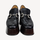 Sapato Gucci Malaga Kid GG Marmont Preta