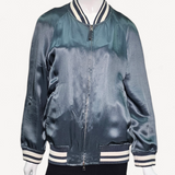 Jaqueta de Baseball Louis Vuitton de Nylon Bordada Azul