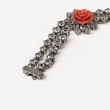 Pulseira Prada com Flor Coral