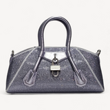 Bolsa Givenchy Stretch Mini Shoulder Bag Lilás com Cristais