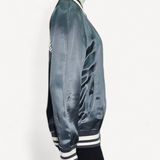 Jaqueta de Baseball Louis Vuitton de Nylon Bordada Azul