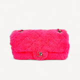 Bolsa Chanel Single Flap Lambskin e Pelúcia Pink