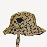 Chapéu Gucci Reversible  Amarelo com preto e azul