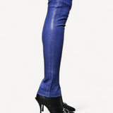 Calça Balenciaga Couro Azul
