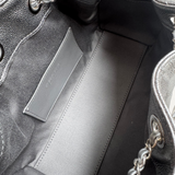 Bolsa Chanel 25 Mini Prata com Ferragens Prateadas