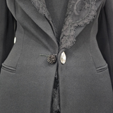 Conjunto Christian Dior Terno Feminino Em Tecido Preto