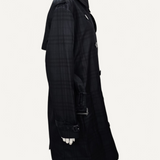 Trench Coat Burberry Preto Xadrez