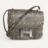 Bolsa Hermès Constance em Couro Lizard Ombre com Ferragens Palladium