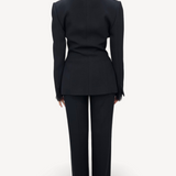 Conjunto Christian Dior Terno Feminino Em Tecido Preto