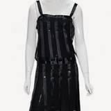 Vestido Chanel Curto Fita Preto