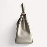 Bolsa Hermès Kelly 25 Togo Craie com Ferragens Gold