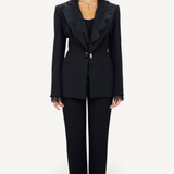 Conjunto Christian Dior Terno Feminino Em Tecido Preto
