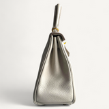 Bolsa Hermès Kelly 25 Togo Craie com Ferragens Gold