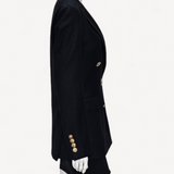Blazer Burberry Preto com Botões Dourados