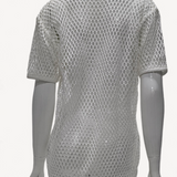 Blusa Burberry Tela Vazada Branca