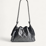 Bolsa Chanel 25 Mini Prata com Ferragens Prateadas