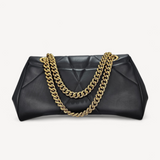 Bolsa Dolce & Gabbana Devotion Maxi Bag in Quilted Nappa Leather Preta