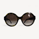 Óculos Dolce Gabbana Preto DG Detalhe Dourado e Lente Oval