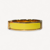 Pulseira Amarela Clic Hermès Com Ouro Amarelo