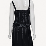 Vestido Chanel Curto Fita Preto