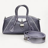 Bolsa Givenchy Stretch Mini Shoulder Bag Lilás com Cristais