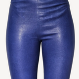 Calça Balenciaga Couro Azul